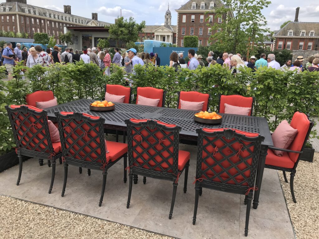 Oxleys' Cast Aluminium Furniture at Chelsea Flower Show